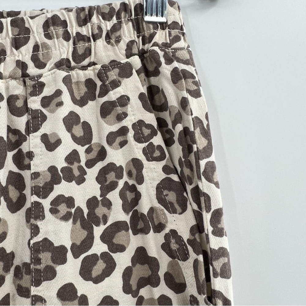 Monrow Leopard Fray Patch Pockets Pull on Pant in Dust size Small Revolve - Picture 6 of 10